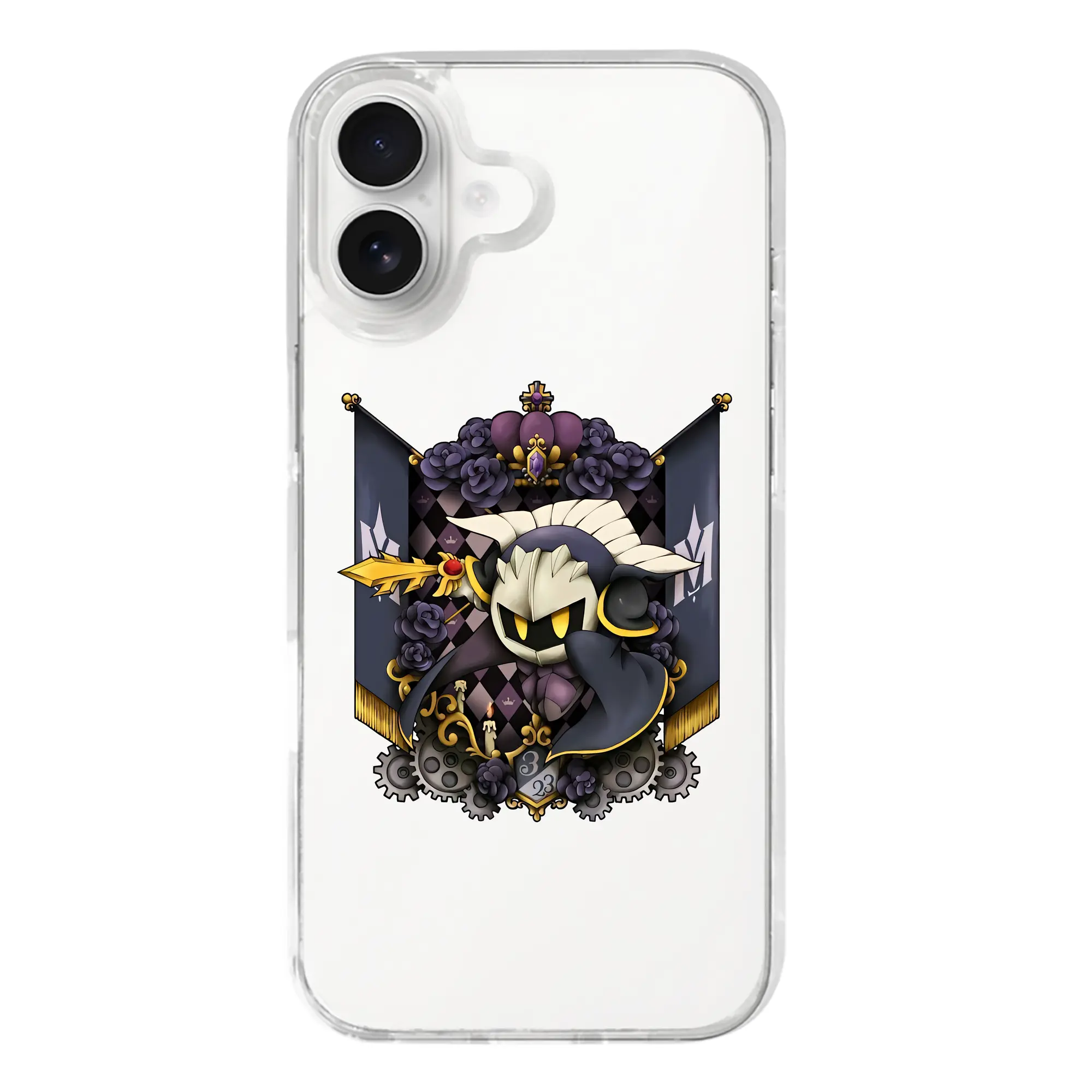 星のカービィ グッズ メタナイト - iPhone 17シリーズ 透明スマホケース – 薄型・耐衝撃・精密フィット保護カバー